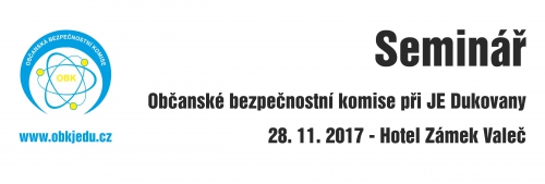 Seminář OBK při JE Dukovany - 2017