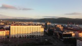 Noční pohled na město Murmansk