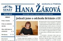 Senátorka Hana Žáková - předsedkyní senátního podvýboru pro energetiku a dopravu