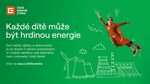 Letní soutěž o zajímavé ceny v infocentrech ČEZ. Zveme nejen do Dukovan a do Dalešic