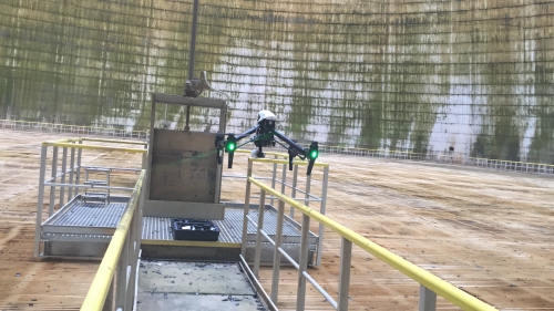 Z temelínské chladicí věže vylétl poprvé v historii dron