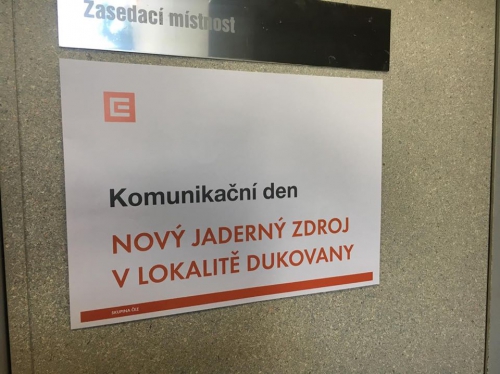 Komunikační den k novému jadernému zdroji
