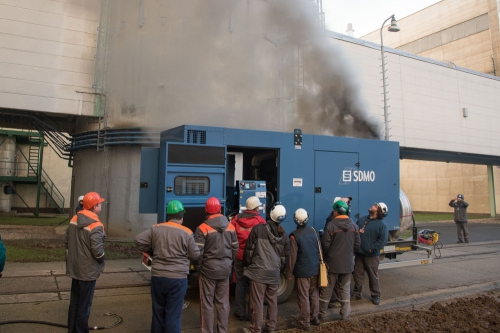 V Dukovanech proběhly první zkoušky čtyř mobilních dieselgenerátorů